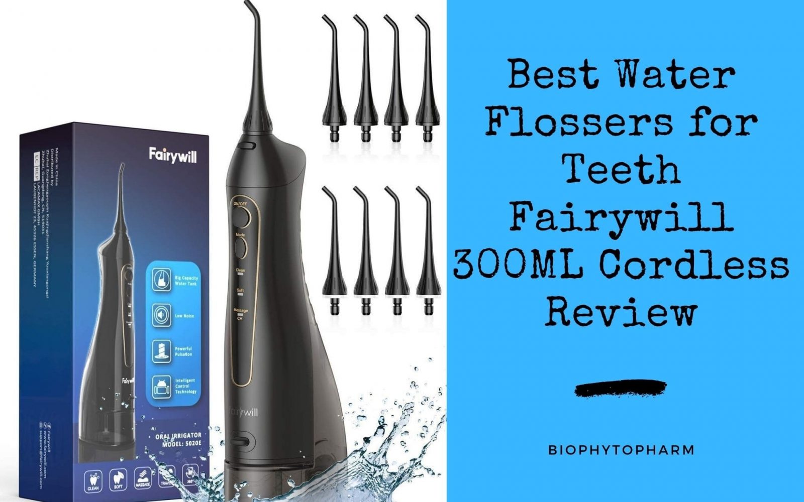 Best Water Flossers for Teeth Fairywill 300ML Cordless Review