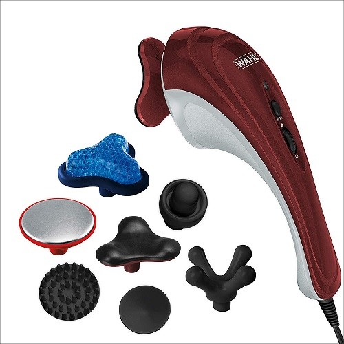 Wahl Hot Cold Deluxe Heat Therapy Electric Corded Massager with Variable Intensity for Customized Pain Relief – Model 4295-400