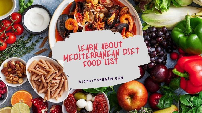 Learn About Mediterranean Diet Food List