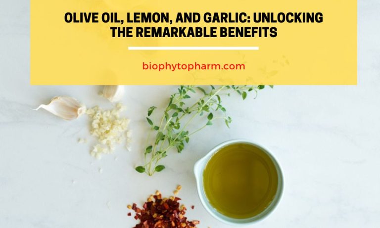 Olive Oil, Lemon, and Garlic Unlocking the Remarkable Benefits